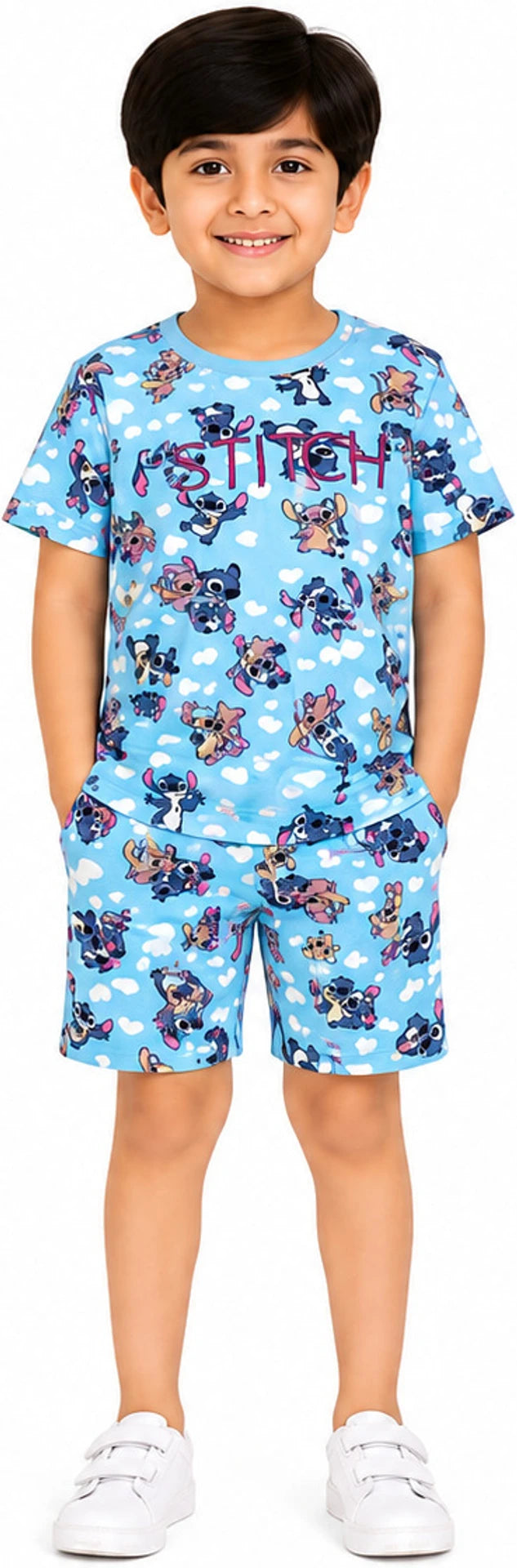Urban Jipsy Boys Casual T-shirt Shorts (Blue, Pack of 1)