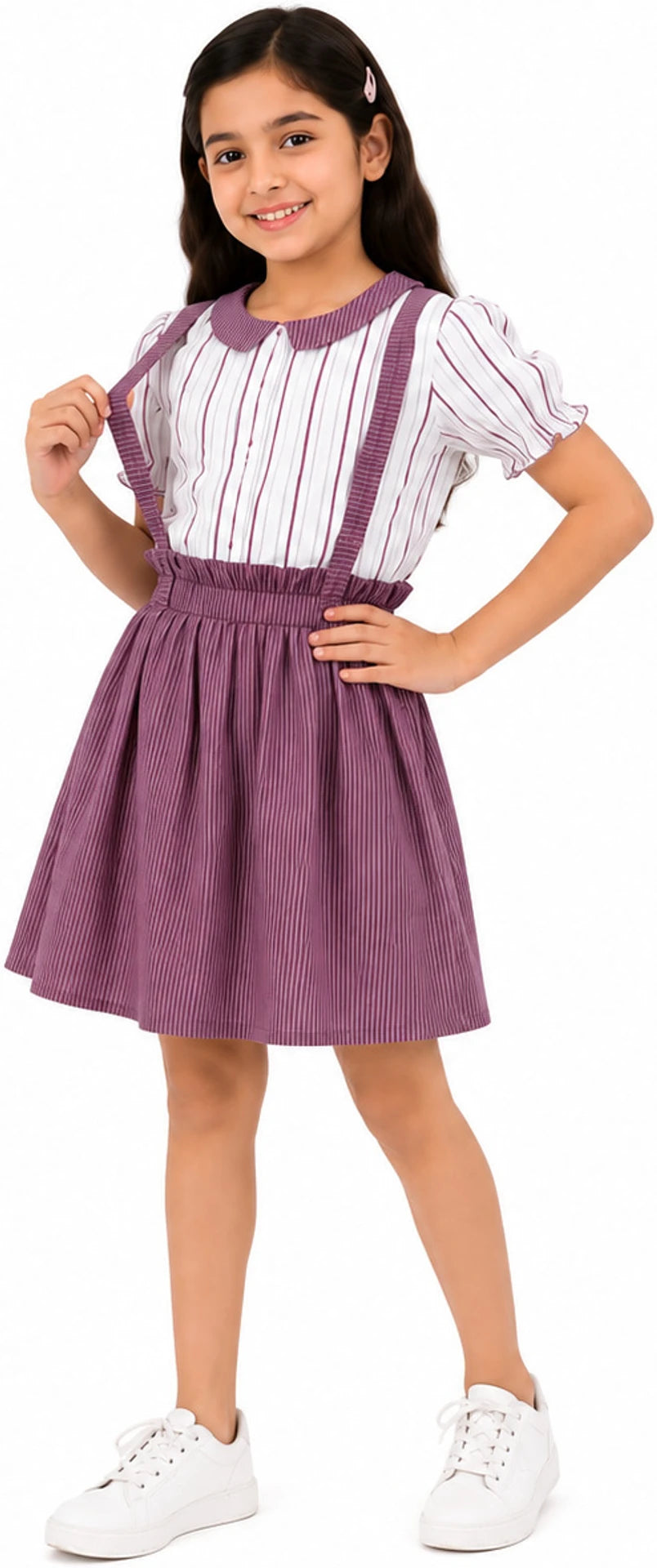 Urban Jipsy Girls Casual Top Skirt (Multicolor, Pack of 1)