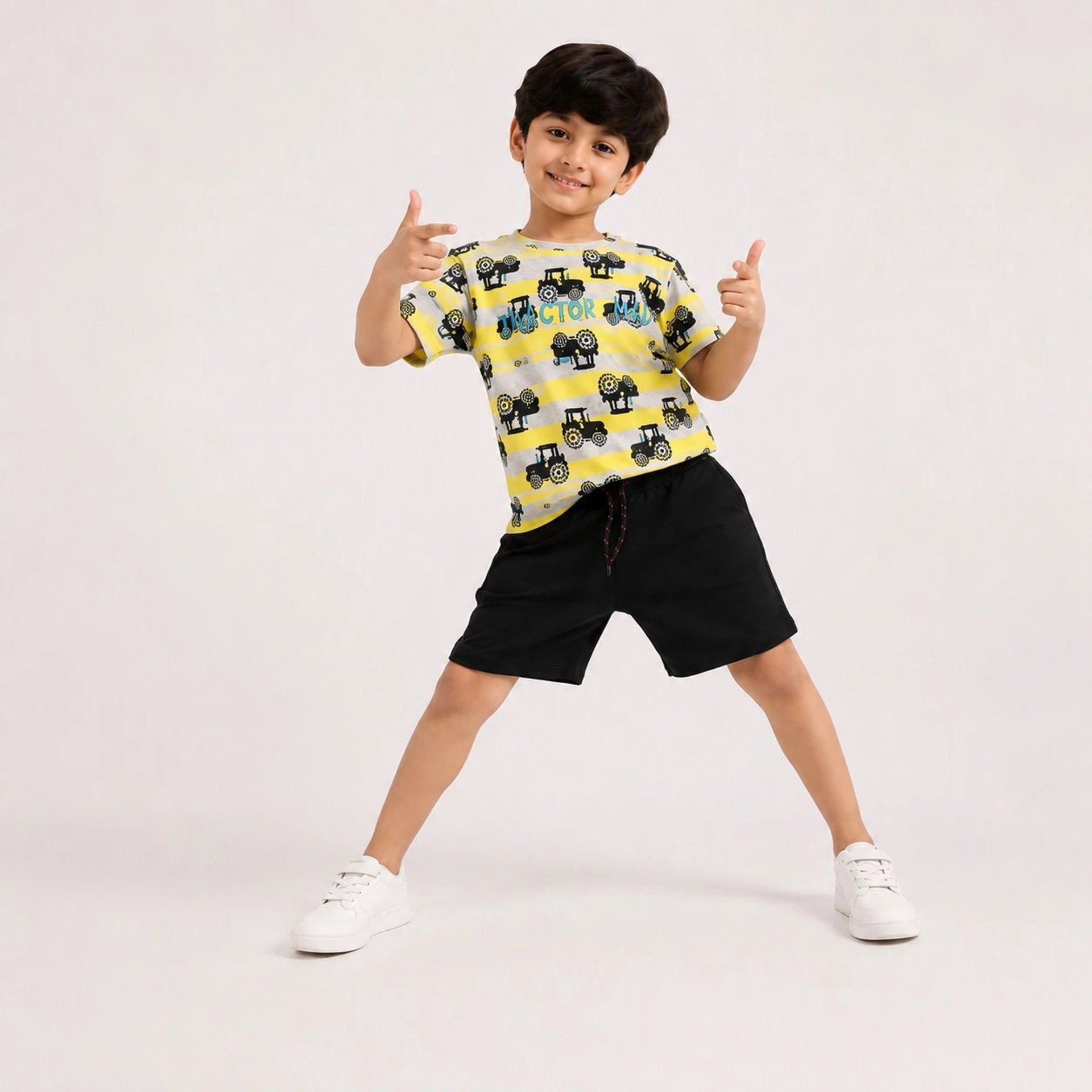Urban Jipsy Boys Casual T-shirt Shorts (Multicolor, Pack of 1)