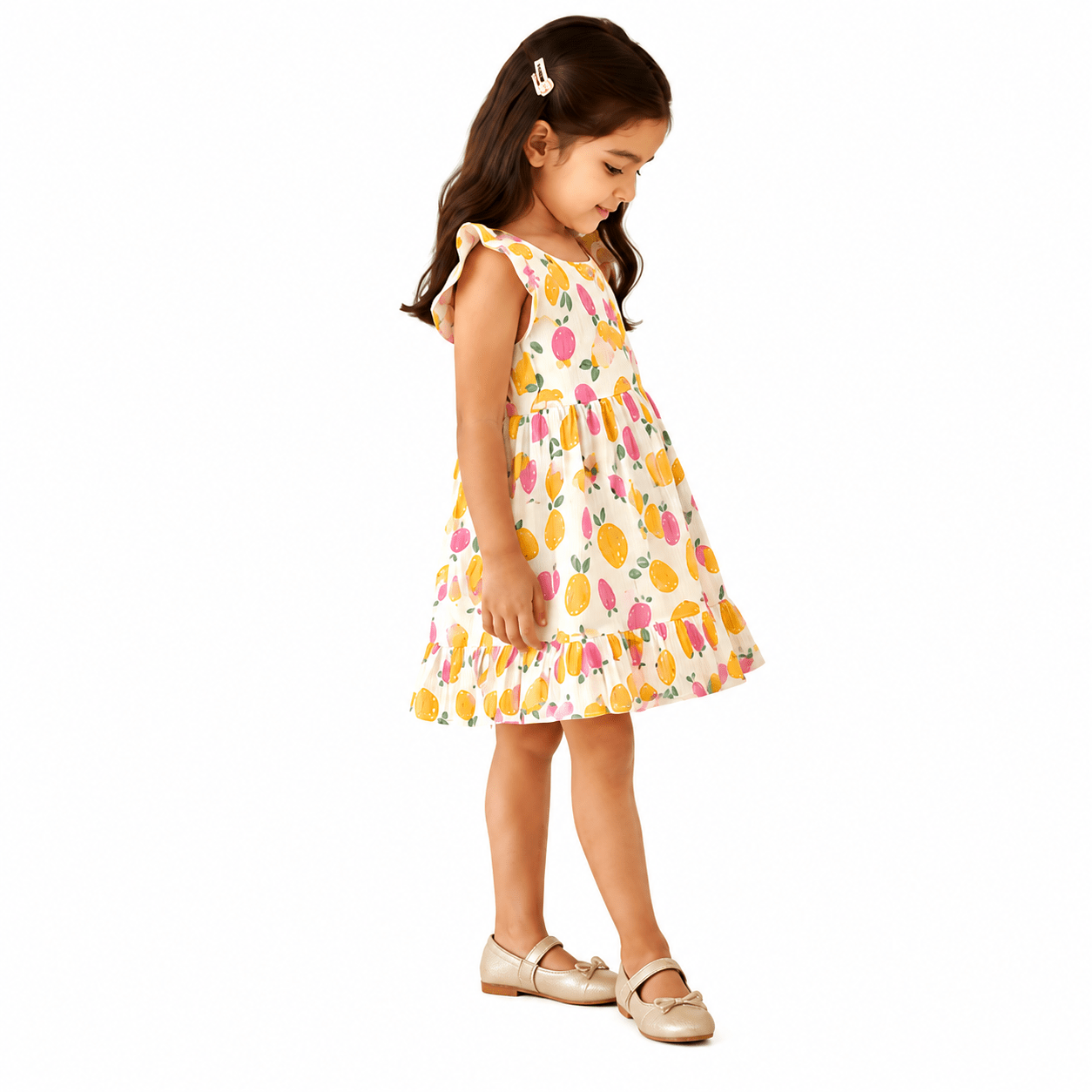 Urban Jipsy Girls Candy Blossom Fit & Flare Dress - MAHERA CREATIONS PRIVATE LIMITED