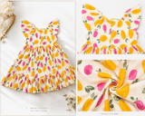 Urban Jipsy Girls Candy Blossom Fit & Flare Dress - MAHERA CREATIONS PRIVATE LIMITED
