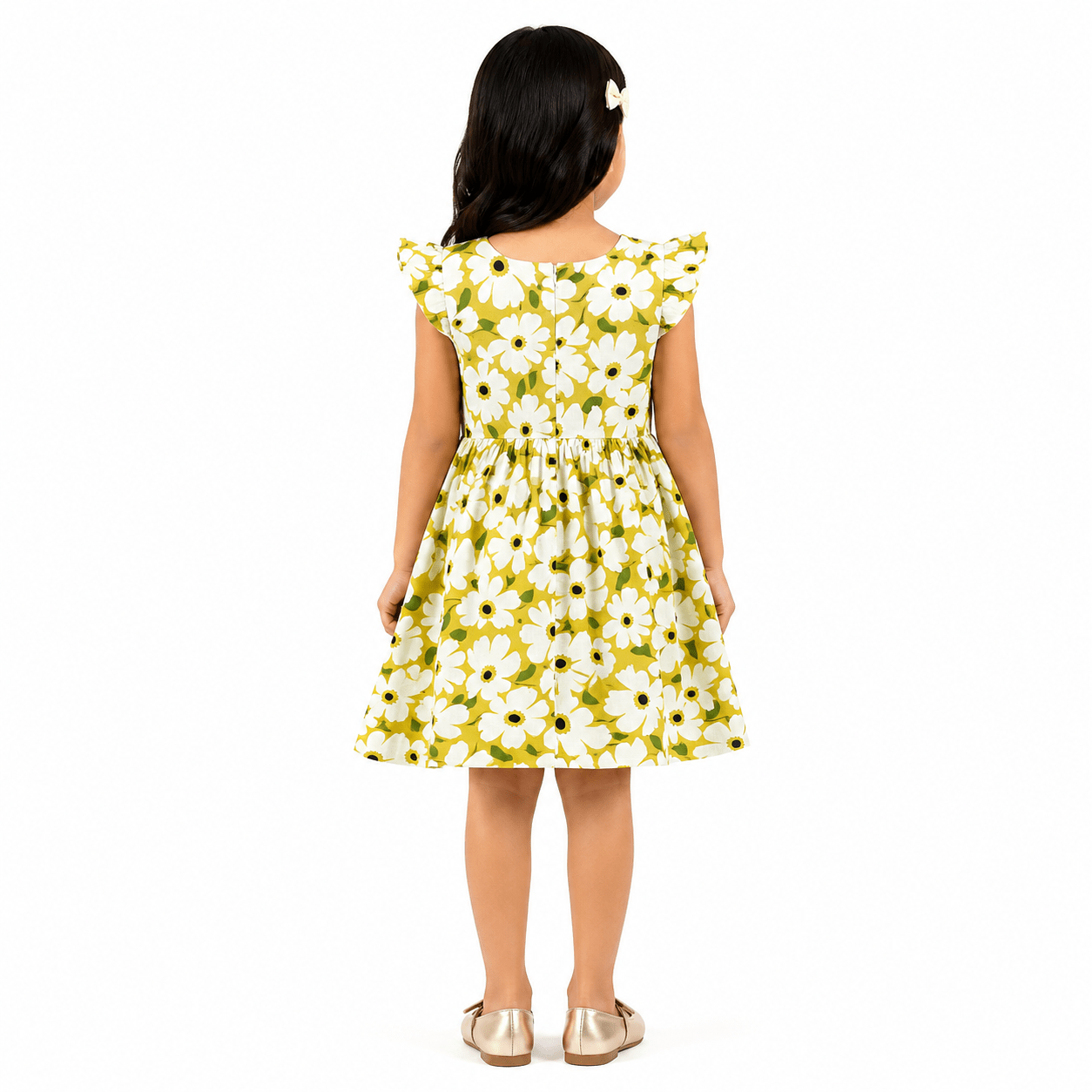 Urban Jipsy Girls Daisy Bloom Fit & Flare Dress - MAHERA CREATIONS PRIVATE LIMITED