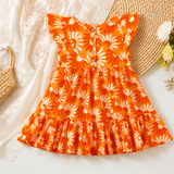 Urban Jipsy Girls Floral Printed Fit & Flare Dress - MAHERA CREATIONS PRIVATE LIMITED