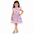 Urban Jipsy Girls Lavender Bloom Fit & Flare Dress - MAHERA CREATIONS PRIVATE LIMITED