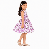 Urban Jipsy Girls Lavender Bloom Fit & Flare Dress - MAHERA CREATIONS PRIVATE LIMITED